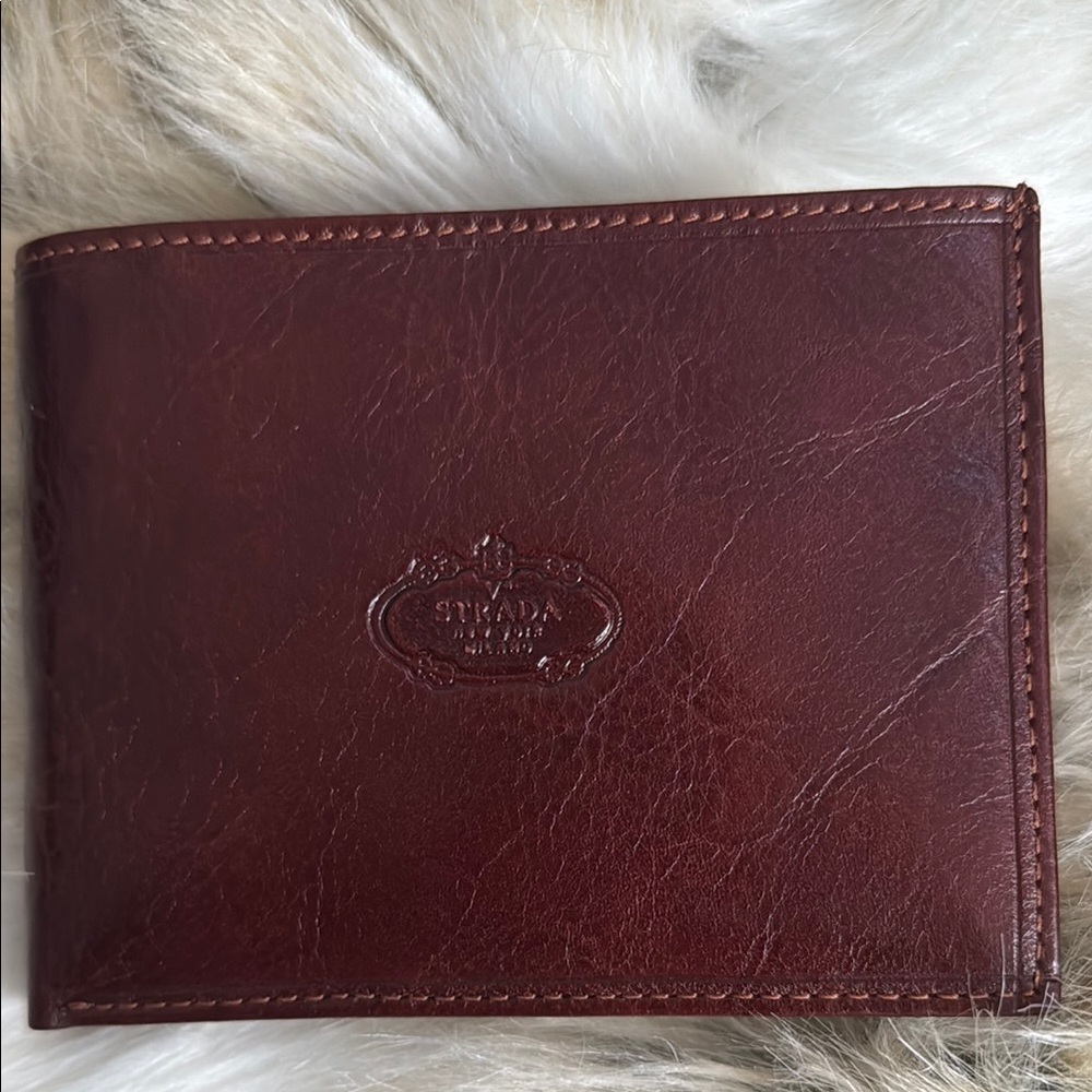 Quinta Strada Men’s wallet. Made in Italy Vera Pelle. Brown Leather Wallet
